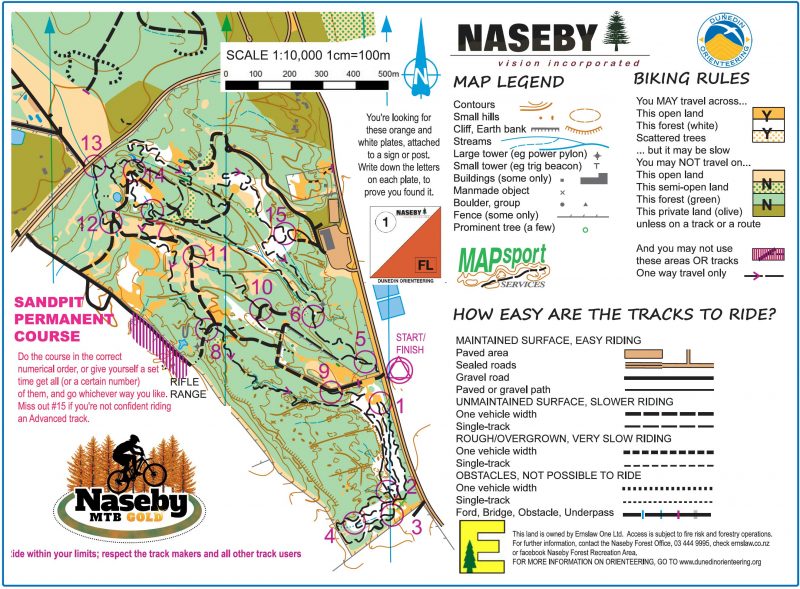 Mountain Bike & Orienteering Maps - Naseby Vision